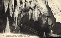 Vintage Postcard Cave Caves of Betharram the needles lower Caves