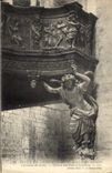 CPA Orgue Eglise de la Chaise Dieu Le buffet d'orgues Cariatide de droite Oeuvre attribuee a Coysevox 