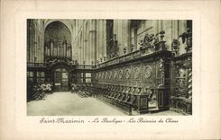 CPA Orgue Saint Maximin La basilique Les boiseries du choeur