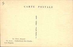 CPA Orgue Albi Cathedrale Ste Cecile Les orgues 