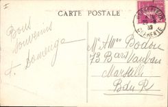 Vintage Postcard Law courts Places Angouleme Mulberry tree