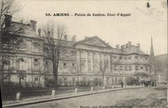 Vintage Postcard Law courts Court of Amiens Appeal