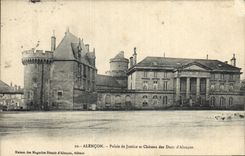 CPA Palais de Justice et chateau des Ducs d'Alencon Alencon