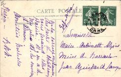 Vintage Postcard Law courts and castle of the Dukes of Alencon Alencon