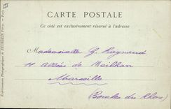 Postal Tribunal de Justicia vista tomada del jardín del Obispado Avranches