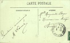 Vintage Postcard Law courts Amiens the gantry