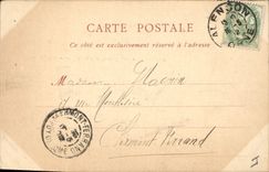 CPA Le chateau et le Palais de Justice Alencon