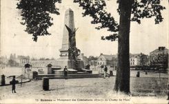 CPA Militaria Guerre de 1870 Rennes Monument des Combattants au champ de Mars