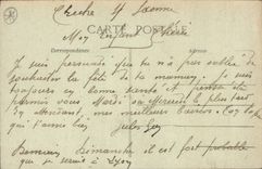 Vintage Postcard Militaria War of 1870 Bazezilles the Memorial of the battle 1870 Children