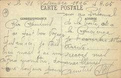 Vintage Postcard Militaria War of 1870 Seveux the Monument of 1870