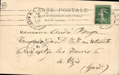 Vintage Postcard Militaria Guerre of 1870 Sedan Floing the oak breaks