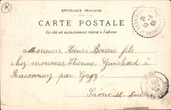 Postal Militaria Guerra de 1870 Nuits-Saint-Georges Castillo del Berchere