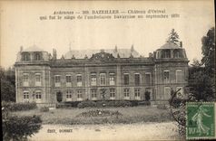 Vintage Postcard Militaria War of the 1870 Ardennes Bazeilles Castle of Orival