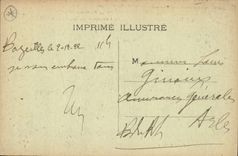 Postal Militaria Guerra de 1870 Ardenas Bazeilles Castillo de Orival