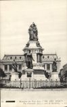 Vintage Postcard Militaria War of 1870 Belfort Monument of the Three Seats