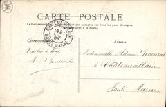 Vintage Postcard Militaria War of 1870 Champigny Ruins of a house bombardee by the Prussians