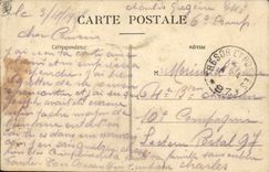 Vintage Postcard Militaria War of 1870 Barns Memorial