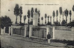 CPA Militaria Guerre de 1870 Champigny sur Marne Le Monument 1870 1871 