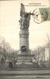 Vintage Postcard Militaria War of 1870 Chateauroux Monument of the combatants