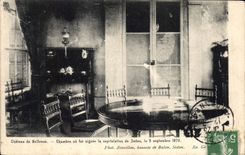 CPA Militaria Guerre de 1870 Chateau de Bellevue Chambre ou fut signee la capitulation de Sedan