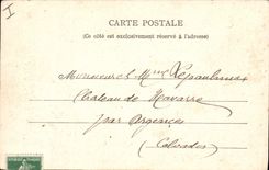 Postal Militaria Guerra de 1870 Castillo de Bellevue Habitación o se firmó la capitulación de Sedan