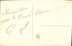 CPA Fantaisie Toilee Fleurs 