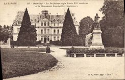 Vintage Postcard Prefecture Annecy Monument To doze