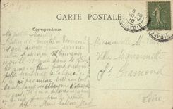 Vintage Postcard Prefecture Annecy Monument To doze