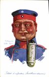 CPA Fantaisie Illustrateur Dupuis Militaria Soldat d'infanterie 