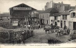 CPA Mine Mines Societe des Charbonniers Chantier du Quai de Loire TOP 