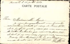 Vintage Postcard Fantasy (drawing has the hand) Church