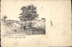 CPA Fantaisie (dessin a la main) Souvenir du 16 aout 1926 Arbre 