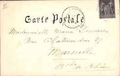 CPA Fantaisie (dessin a la main) Fleurs 