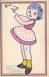 CPA Fantaisie (dessin a la main) Enfant 