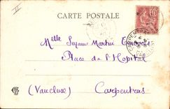 Vintage Postcard Fantaisie Woman Troubadour Warps Boat