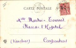 Vintage Postcard Fantasy Woman Troubadours