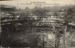 Vintage Postcard Cave Caves Pit of Padirac the Restaurant and the top of the Large staircase