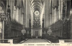 Postal Órgano Amiens Catedral Paradas krj'sjmoy del coro