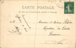 Postal Órgano Luxeuil los Baños Aparador de órganos los tres pescados