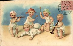 CPA Fantaisie Enfants Enfant Bebe 