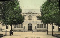 CPA Palais de justice Auch (carte toilee) 