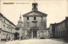 Vintage Postcard Law courts Ancerville Places and Court of first instance