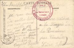 Vintage Postcard Law courts Amiens the citadel the War council