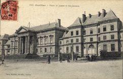 CPA Palais de justice et Gendarmerie Aurillac 