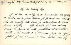 Postal Militaria Guerra de 1870 Rochefort sobre Mar Plaza Edouard Herriot y Monumento a los caídos