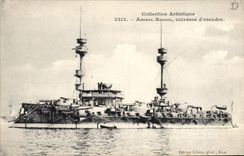 Vintage Postcard Warship Admiral Baudin Armours squadron