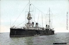 CPA Bateau de Guerre L'Amiral Aube