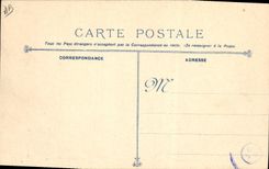 Vintage Postcard Warship Algeciras Vessel School of the Mechanics Destroyers During the fire