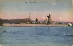 CPA Bateau de Guerre Algerie Croiseur