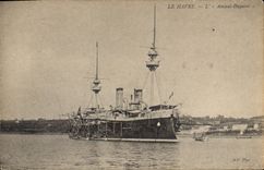CPA Bateau de Guerre Le Havre L'Amiral Duperre
